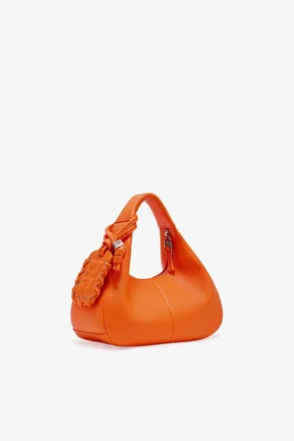 Orange Mini Hobo Bag