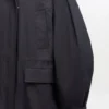 Oversized Dark Grey Tri-Layer Parka Coat