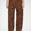 Pants in Brown Fil Coupe