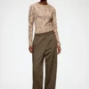 Pants in Brown Wool Melange