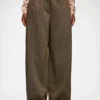 Pants in Brown Wool Melange