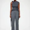 Pants in Grey Wool Melange