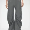 Pants in Grey Wool Melange