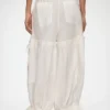 Pants in White Cotton