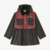 Peplum Wax Jacket in Tartan