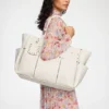 Posy Bag in White Ostrich