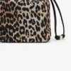 Printed Bou Bucket Pouch in Leopard