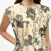 Printed Marl Mesh Corset Mini Dress