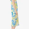 Printed Mesh Slip Dress