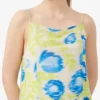 Printed Mesh Slip Dress