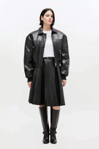 Recycled Leather Skirt