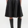 Recycled Leather Skirt