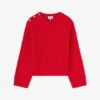 Red Cable Wool Mix Sweater