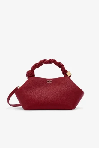Red Grained Small Bou Bag