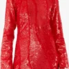 Red Sequins Maxi Dress