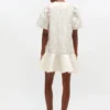Satin Cloque Mini Dress