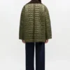 Shiny Quilt Midi Jacket