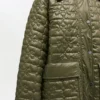 Shiny Quilt Midi Jacket