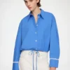 Shirt in Blue Cotton