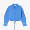 Shirt in Blue Cotton