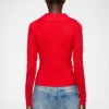Shirt in Red Marl Mesh