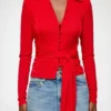 Shirt in Red Marl Mesh
