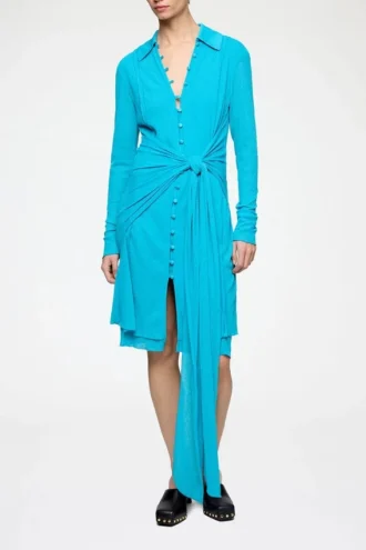 Short Dress in Marl Mesh