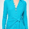 Short Dress in Marl Mesh