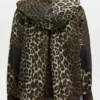 Short Wax Jacket in Leopard