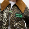 Short Wax Jacket in Leopard