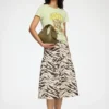 Skirt in Printed Denim