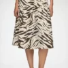 Skirt in Printed Denim