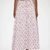 Skirt in Printed Denim