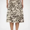 Skirt in Printed Denim