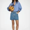 Skirt in Rigid Denim