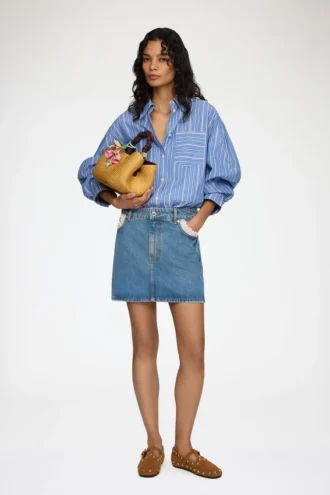 Skirt in Rigid Denim