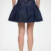 Skirt in Rinse Denim