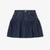 Skirt in Rinse Denim