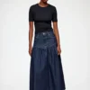 Skirt in Stretch Denim
