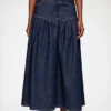Skirt in Stretch Denim