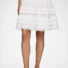 Skirt in White Broderie Anglaise