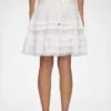 Skirt in White Broderie Anglaise
