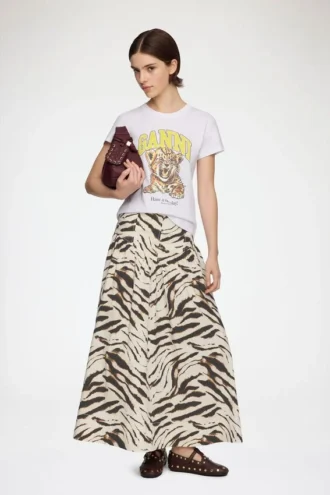 Skirt in Zebra Cotton