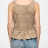 Smock Top in Printed Stretch