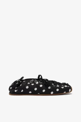 Sporty Ballerina in Black Dots