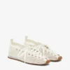 Sporty Ballerina in White Mesh