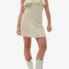 Stretch Seersucker Strap Mini Dress