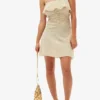 Stretch Seersucker Strap Mini Dress