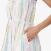 Stripe Cotton Maxi Strap Dress