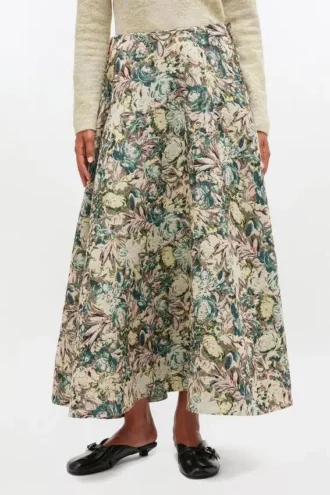 Tapestry Long Circle Skirt